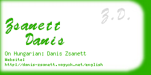 zsanett danis business card